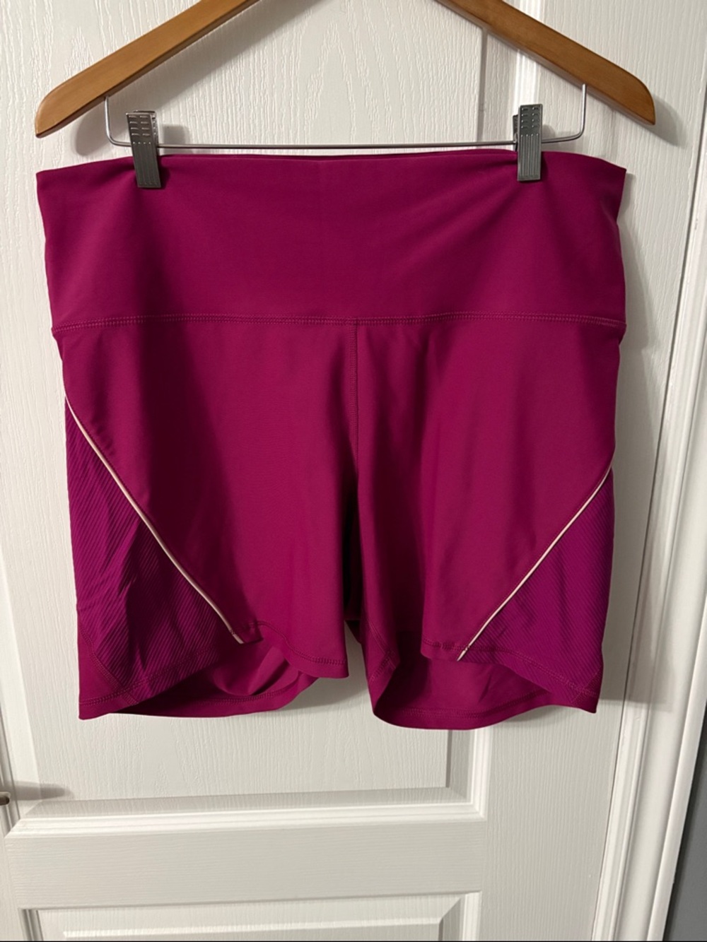 Old Navy Women's Magenta Athletic Shorts with Reflective Trim